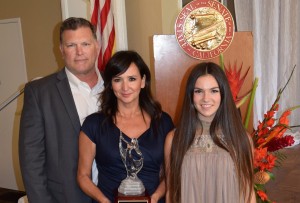 Debra Russell and her family, Jeff and Madison Russell